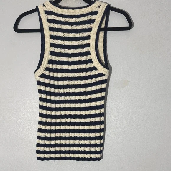 Veronica Beard Jerell knit tops stripes Tank Top size XS - Picture 6 of 7